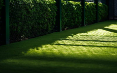 Green turf, golf ball, shadow, relaxation, sunlight generated by artificial intelligence